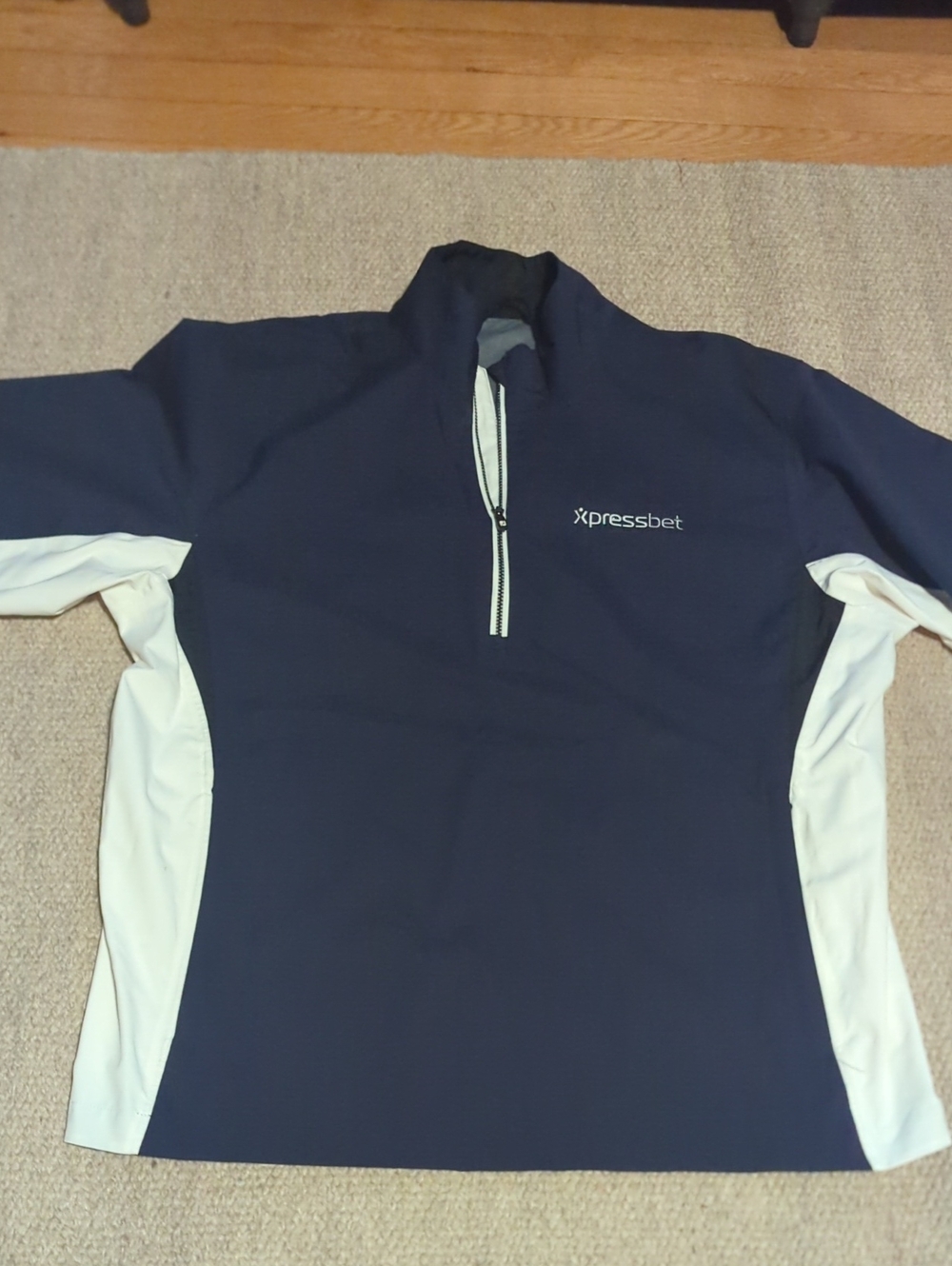 Men's Footjoy Xpressbet Short Sleeve Rain Jacket Blue/White
